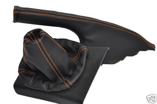 FITS VW GOLF MK1 SCIROCCO MK2 MK3 MK4 SET ORANGE STITCH CUSTOM NEW MADE IN UK