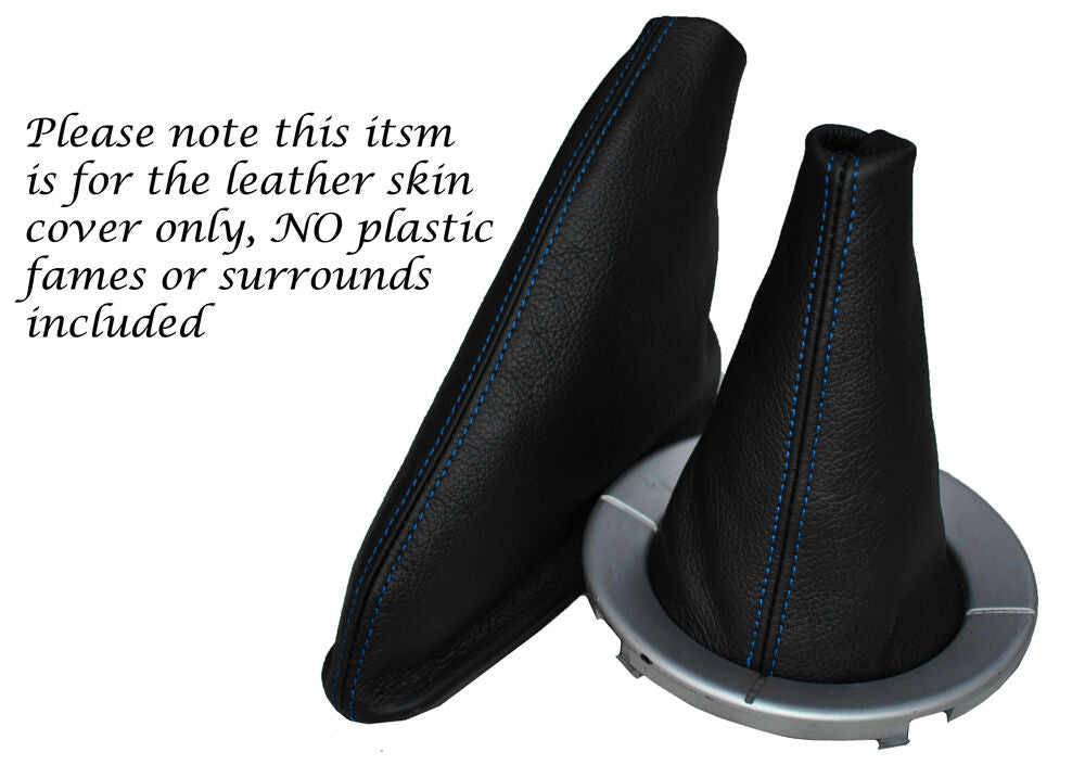 BLUE STITCH LEATHER GEAR & HANDBRAKE GAITER FITS ROVER 25&MG ZR 04-06 FACELIFT