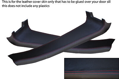 red stitch FITS LOTUS ELISE/EXIGE  01-10 2 X DOOR SILL PANEL TRIM COVERS