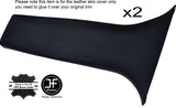 BLACK STITCH 2X LOWER B PILLAR LEATHER COVERS FITS SUBARU IMPREZA WRX STI 08-14