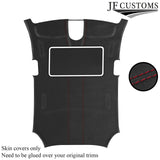 DARK RED STITCH D GREY LUXE-SUEDE SUNROOF HEADLINER FOR PORSCHE PANAMERA 11-16