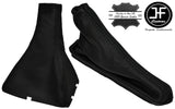 BLACK STITCH REAL LEATHER GEAR & HANDBRAKE GAITER FITS CHEVROLET LACETTI 02-07