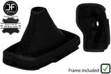 BLACK STITCH LEATHER AUTOMATIC GEAR GAITER+PLASTIC FRAME FOR JEEP COMPASS 17-20