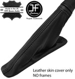 BLACK STITCHING REAL LEATHER HANDBRAKE GAITER FITS FIAT DOBLO 2010-2015