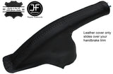BLACK STITCHING MANUAL LEATHER HANDBRAKE COVER FITS FORD ECOSPORT 2013-2017
