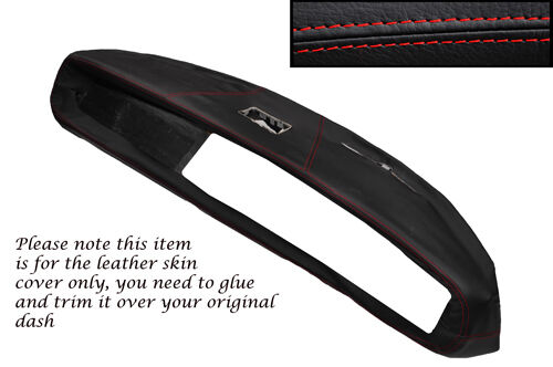 RED STITCH FITS TRIUMPH HERALD & VITESSE DASH DASHBOARD LEATHER SKIN COVER ONLY