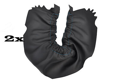 blue stitch FITS ROVER MINI CLASSIC 2X DOOR POCKETS LEATHER CUSTOM NEW