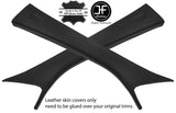 BLACK STITCH 2X A PILLAR REAL LEATHER COVERS FITS MERCEDES C CLASS W205 14-18