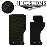 YELLOW DIAMOND VINYL 2X TAILORED FLOOR CARPETS FOR MAZDA MX5 MK4 15-18 JF1