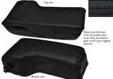 BLACK STITCHING LEATHER ARMREST SKIN COVER FITS AUDI A6 1995-1998 CUSTOM NEW