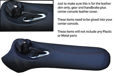 grey stitch FITS TVR T350 TAMORA CENTER CONSOLE LEATHER COVER & GEAR HANDBRAKE