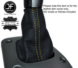 YELLOW STITCH LEATHER SEMI AUTO AUTOMATIC GEAR GAITER FITS FIAT STILO 2001-2007