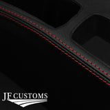 D RED STITCH CENTRE CONSOLE TRIM LEATHER COVER FITS ALFA ROMEO 156 98-03