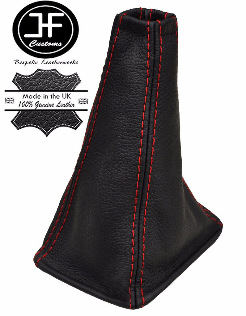 RED STITCH MANUAL LEATHER GEAR GAITER FITS TOYOTA RAV 4 2001-2005 CUSTOM NEW