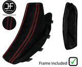RED STITCH SUEDE HANDBRAKE GAITER + PLASTIC FRAME FOR BMW X3 E83 2003-2010