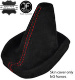 RED STITCHING REAL SUEDE MANUAL GEAR GAITER FITS FORD B MAX B-MAX 2012-2018