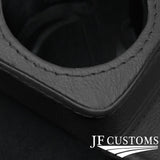 D GREY LEATHER COVERED CONSOLE CUP HOLDER TRIM FITS MERCEDES W126 S CLASS 79-91