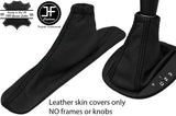 BLACK STITCH AUTOMATIC LEATHER GEAR & HANDBRAKE GAITER FOR ALFA ROMEO GIULIETTA
