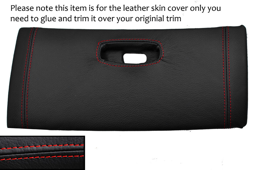 RED STITCH TOP DASH GLOVE BOX LID LEATHER COVER FITS TOYOTA SUPRA MK4 93-02