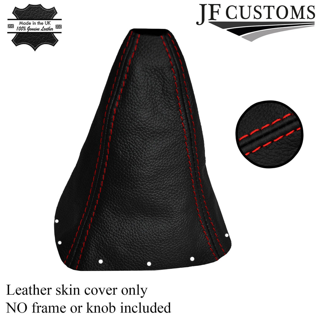 RED STITCHING FITS SUZUKI SWIFT 2005-2010 REAL LEATHER GEAR GAITER CUSTOM NEW