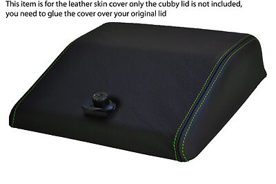 green stitch FITS LANDROVER DISCOVERY 89-93 200TDI CENTRE CONSOLE CUBBY COVER