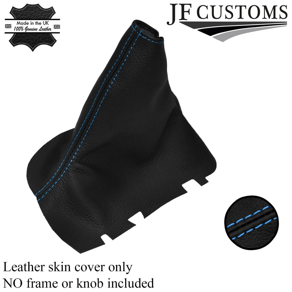 BLUE STITCH FITS VOLVO S60 2001-2009 HANDBRAKE GAITER LEATHER CUSTOM NEW