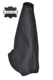 RED STITCH FITS VOLVO S40 V50 2004-2012 HANDBRAKE GAITER REAL LEATHER CUSTOM NEW
