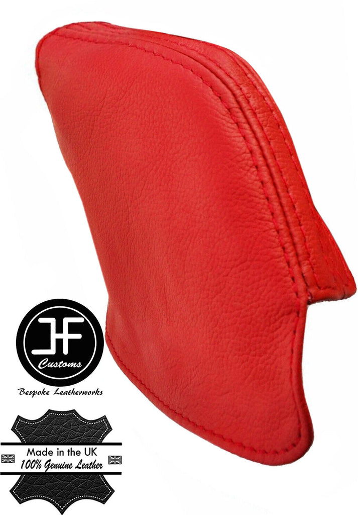 RED REAL TOP GRAIN LEATHER HANDBRAKE GAITER FOR TOYOTA SUPRA MK3 86-93