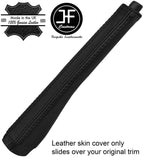 BLACK STITCH LEATHER HANDBRAKE HANDLE FITS FORD TRANSIT CUSTOM 2013-2016