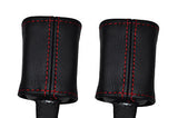 RED STITCH FITS FORD TRANSIT CONNECT 02-12 2X SEAT BELT LEATHER COVERS