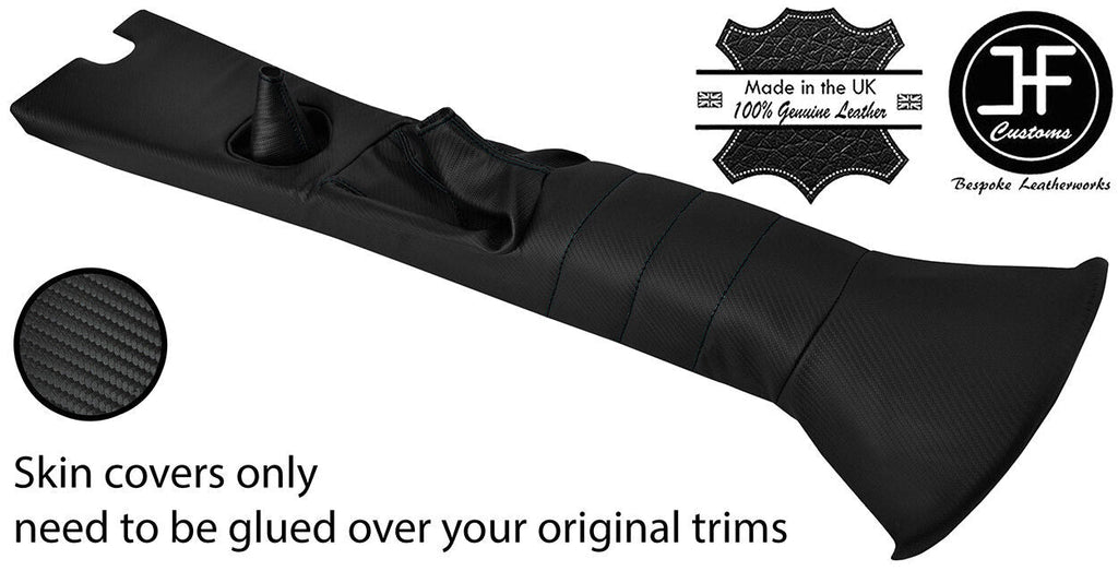 BLACK STITCH CENTRE CONSOLE TUNNEL CARBON VINYL COVER FITS CATERHAM SEVEN S3