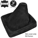 BLACK STITCHING REAL SUEDE GEAR GAITER FOR MITSUBISHI LANCER EVO 10 X 08-16