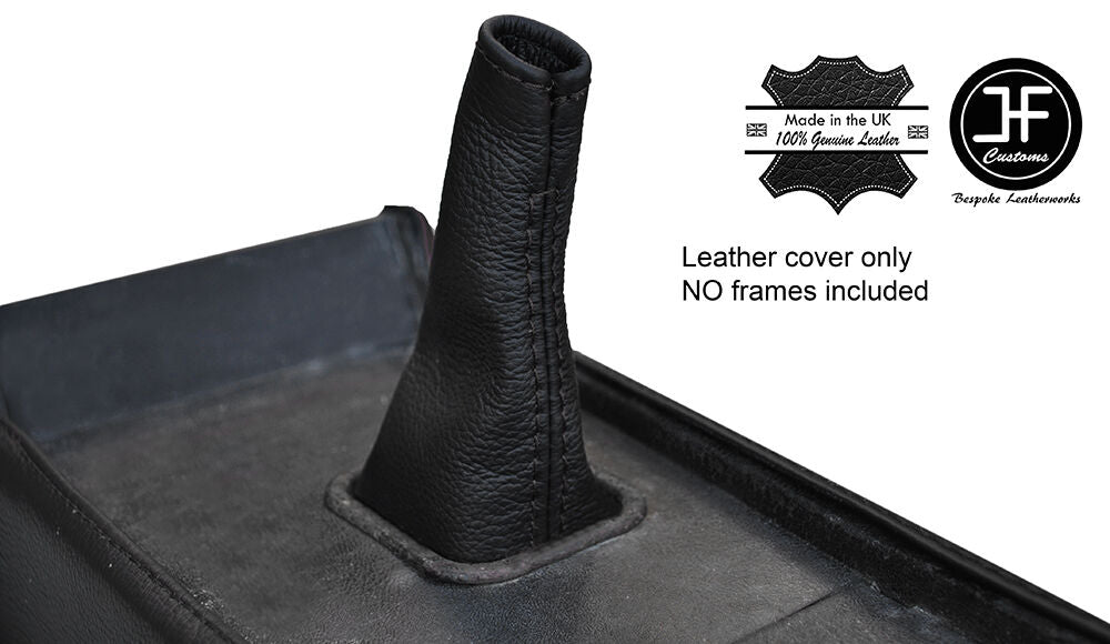 BLACK STITCHING GEAR GAITER REAL LEATHER FITS HUMBER SCEPTRE MK3 CUSTOM NEW
