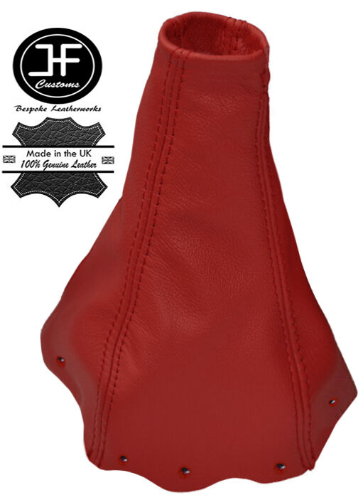 DARK RED REAL LEATHER FITS SUZUKI SWIFT 2005-2010 GEAR STICK GAITER BOOT