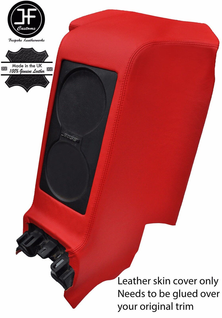 RED REAR CENTRE SUBWOOFER PANEL REAL LEATHER COVER FITS GT-R R35 2008-2017