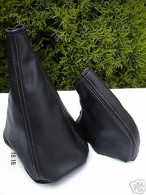 FITS MINI CLASSIC ROVER COPPER AUSTIN MORRIS BLACK LEATHER BLACK STITCHING