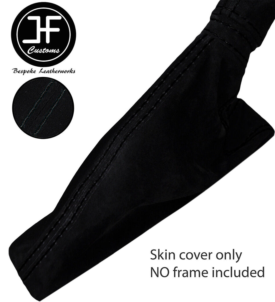 BLACK STITCH HANDBRAKE GAITER SUEDE COVER FITS ALFA ROMEO 156 1998-2002