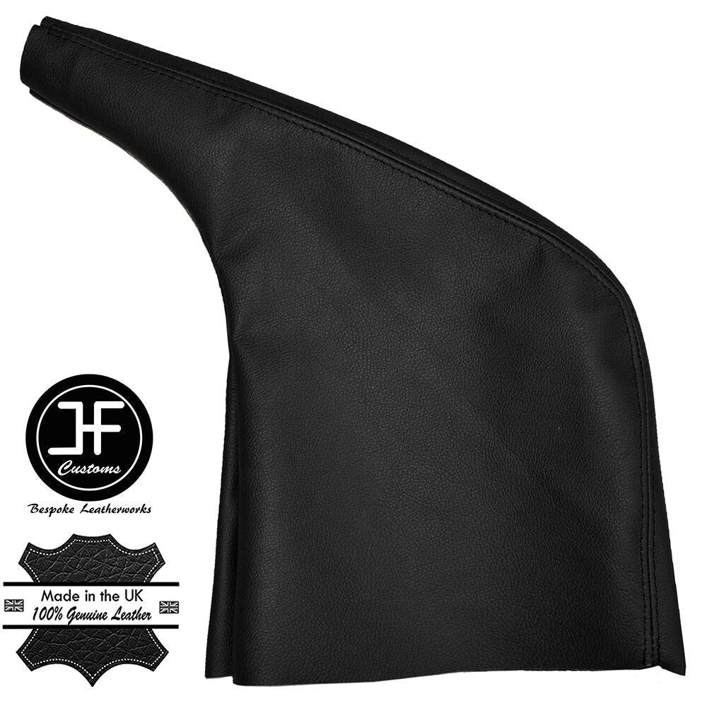 BLACK LEATHER HANDBRAKE GAITER COVER FITS RENAULT TRAFIC MK2 2001-2014