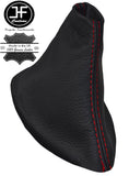 RED STITCH REAL LEATHER 5 SPEED MANUAL GEAR GAITER FITS CITROEN C3 DS3 10-16