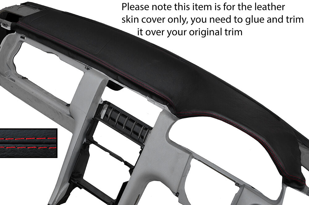 RED STITCH TOP DASH DASHBOARD SKIN COVER FITS MERCEDES E CLASS W210 1995-2002