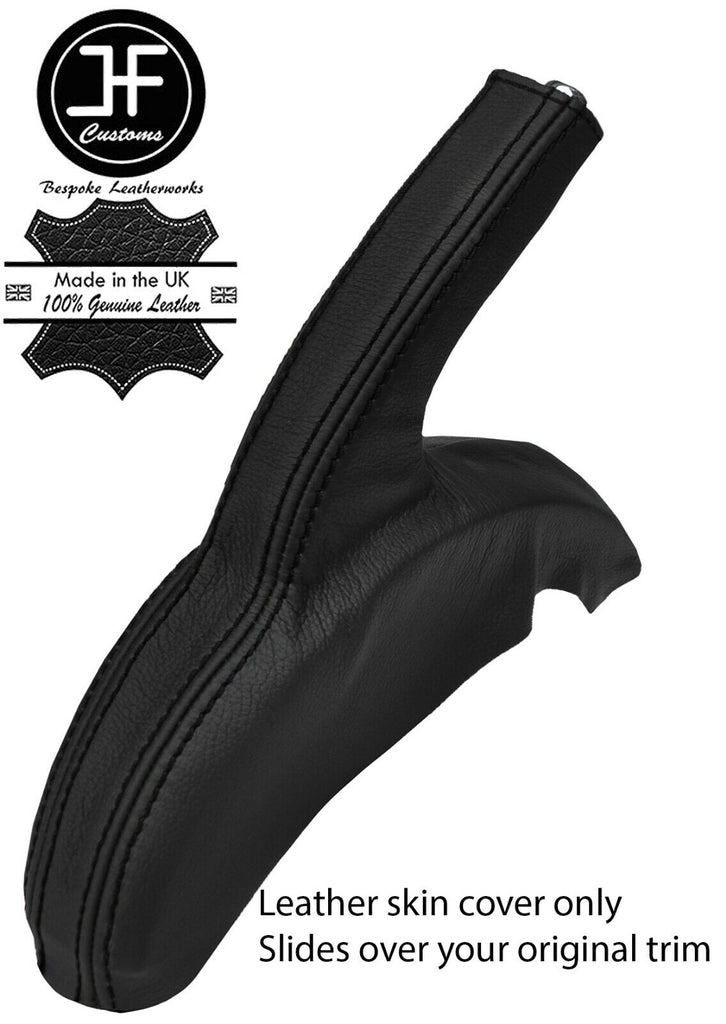 BLACK STITCH REAL LEATHER HANDBRAKE GAITER FOR NISSAN PULSAR 2014-2019