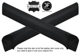 BLACK STITCH 2X TOP FRONT DOOR CAPPINGS LEATHER COVERS FITS BMW 6 SERIES E24