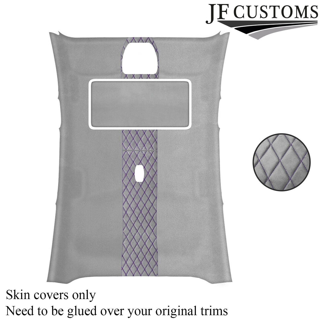 DSG2 PURPLE ST. L GREY SUEDE SUNROOF HEADLINER COVER FOR FORD FOCUS ST 11-15 5DR