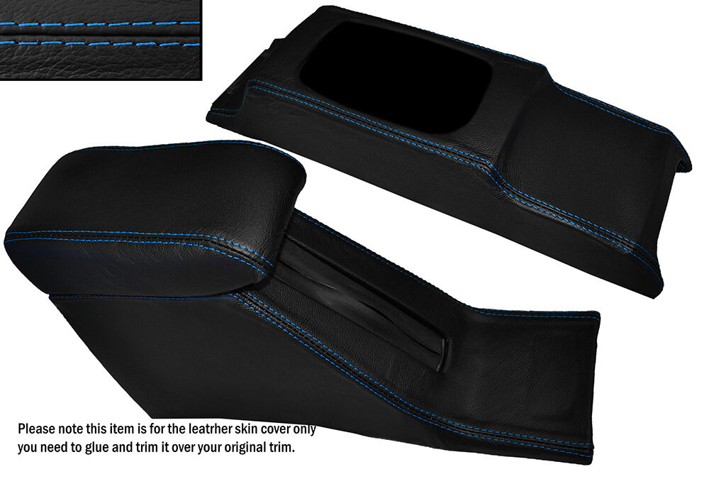 BLUE STITCH CONSOLE & ARMREST SKIN COVERS FITS HONDA CIVIC EG6 EG9 EJ1 92-95