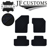 BLUE DIAMOND STITCH VINYL 4X TAILORED FLOOR MAT CARPETS FOR ALFA 147 01-10