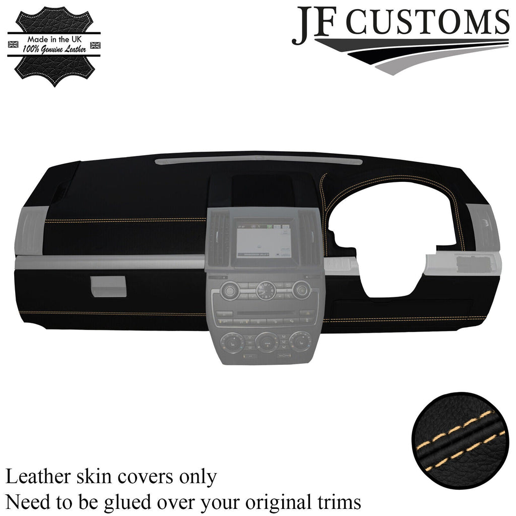 CREAM STITCH LEATHER DASH DASHBOARD COVER FOR LAND ROVER FREELANDER 2 LR2 06-11
