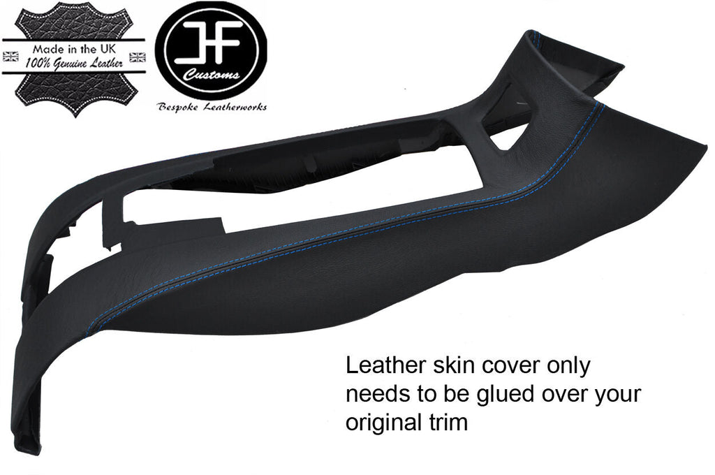 BLUE STITCH REAR CENTER CONSOLE STORAGE TRIM LTHR COVER FITS BMW Z4 E85 03-09