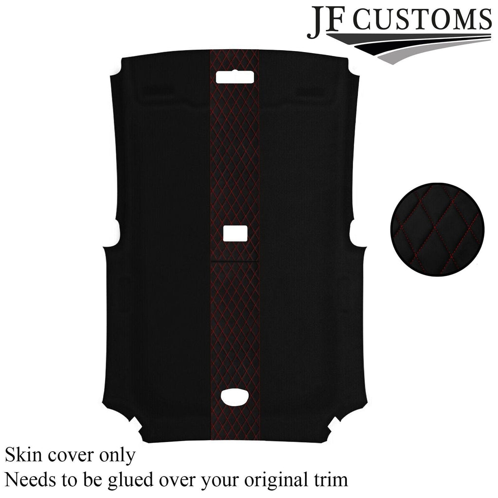 DSG2 RED STITCH LUXE SUEDE HEADLINER COVER FOR HONDA CIVIC TYPE R 01-05 3DR