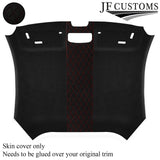 DSG2 DARK RED DIAMOND STITCH LUXE SUEDE HEADLINER COVER FITS AUDI TT MK3 15-19