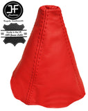 RED REAL LEATHER MANUAL GEAR GAITER FITS AUDI 80 90 B3 B4 1984-1996 CUSTOM NEW